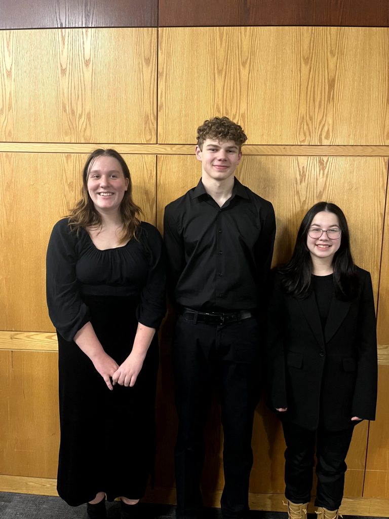 Four Weedsport students were selected to perform at this year's NYSSMA Area All-State at Ithaca College.