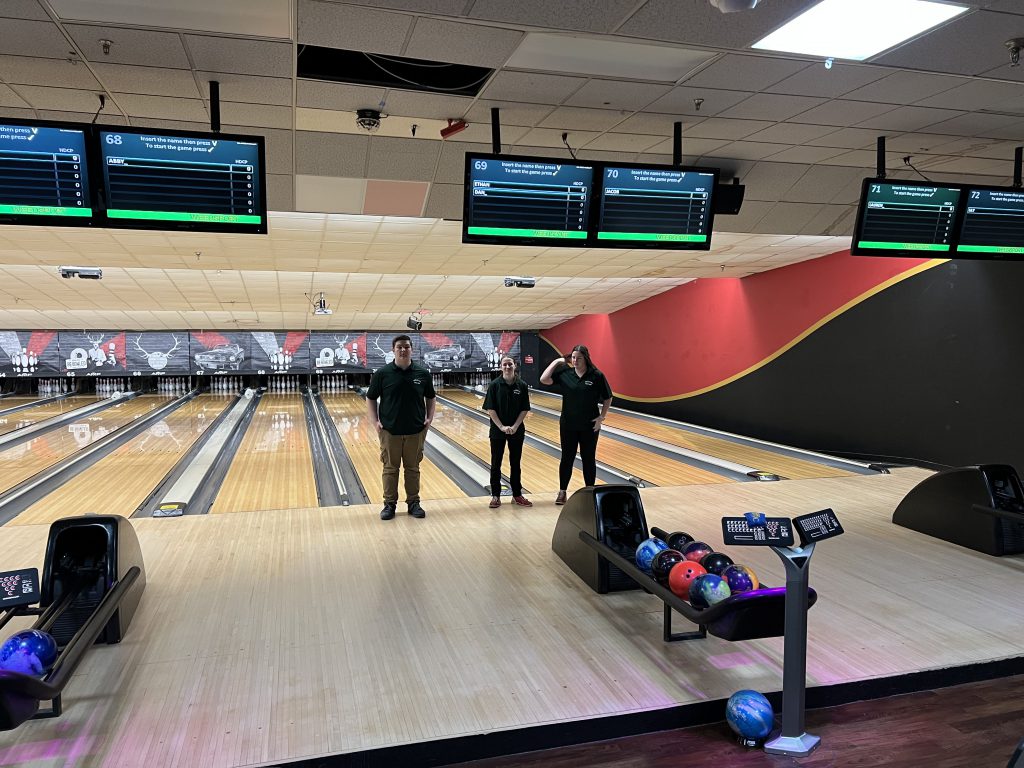 The Weedsport bowling team participates in the 2023 League Tournament.