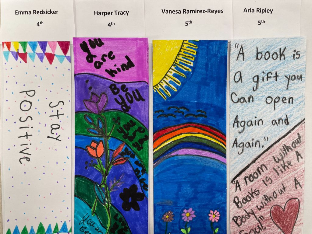 Weedsport Elementary students participated in a Bookmark Contest this year.