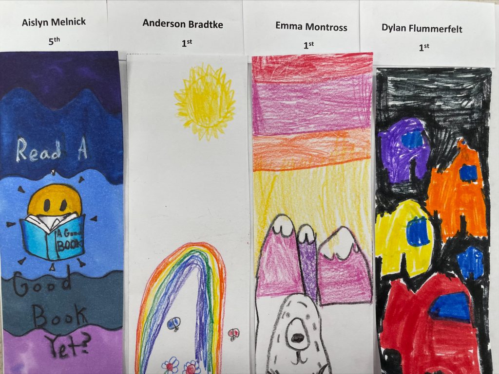 Weedsport Elementary students participated in a Bookmark Contest this year.