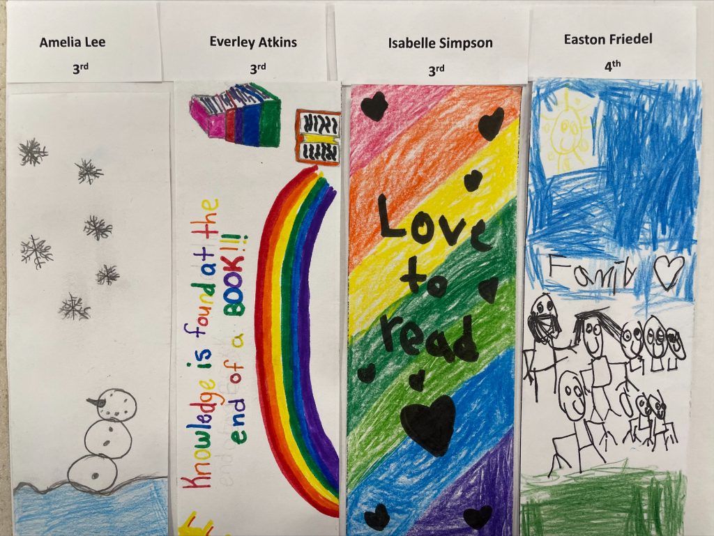 Weedsport Elementary students participated in a Bookmark Contest this year.