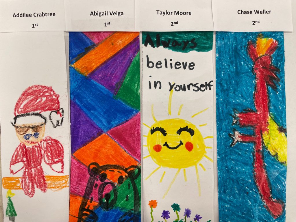 Weedsport Elementary students participated in a Bookmark Contest this year.