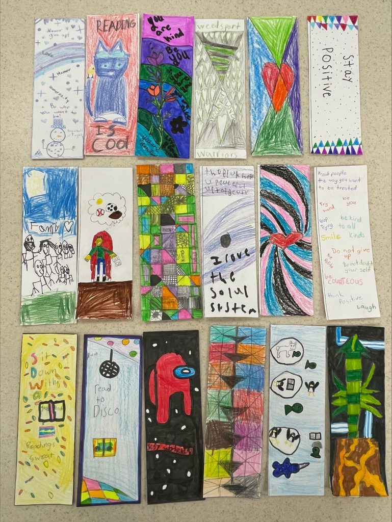 Weedsport Elementary students participated in a Bookmark Contest this year.