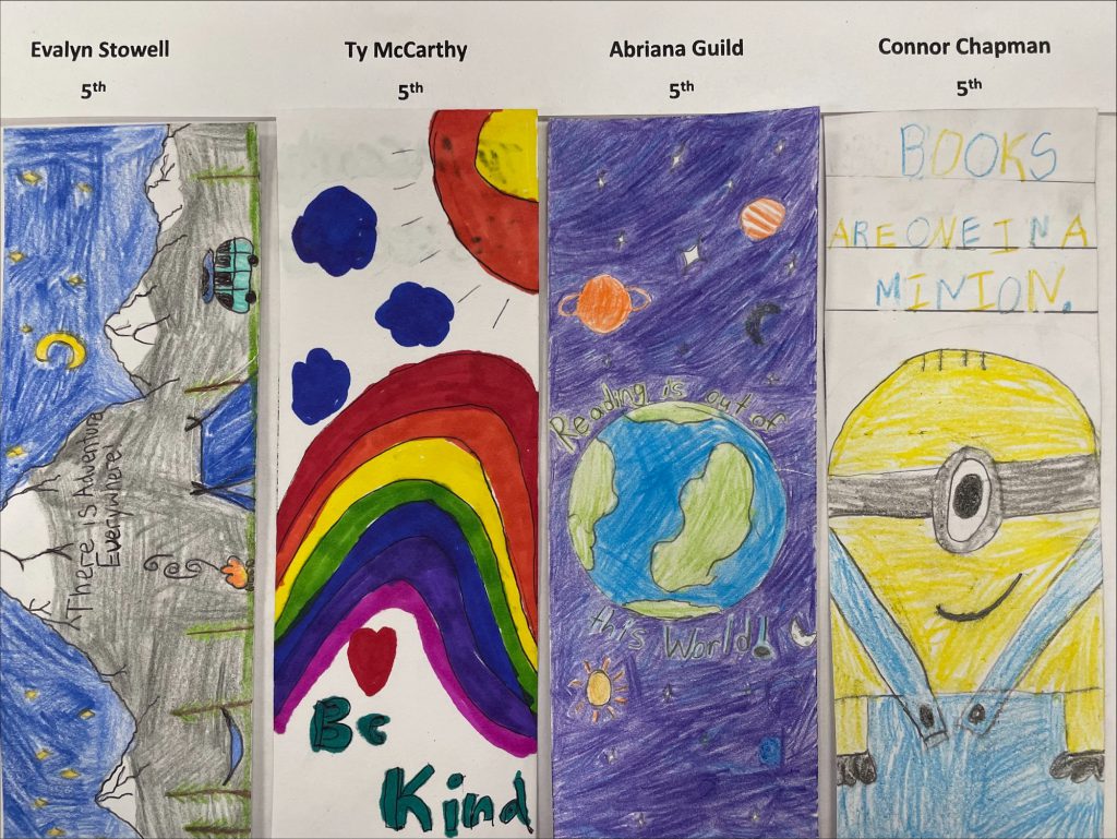 Weedsport Elementary students participated in a Bookmark Contest this year.