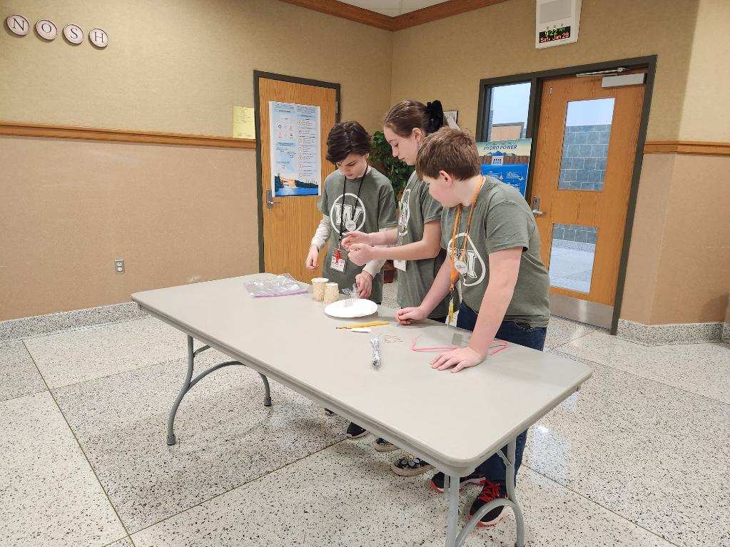 The "Weedsport Units" Lego League team competes in the FIRST Lego League competition at Cayuga Onondaga BOCES.