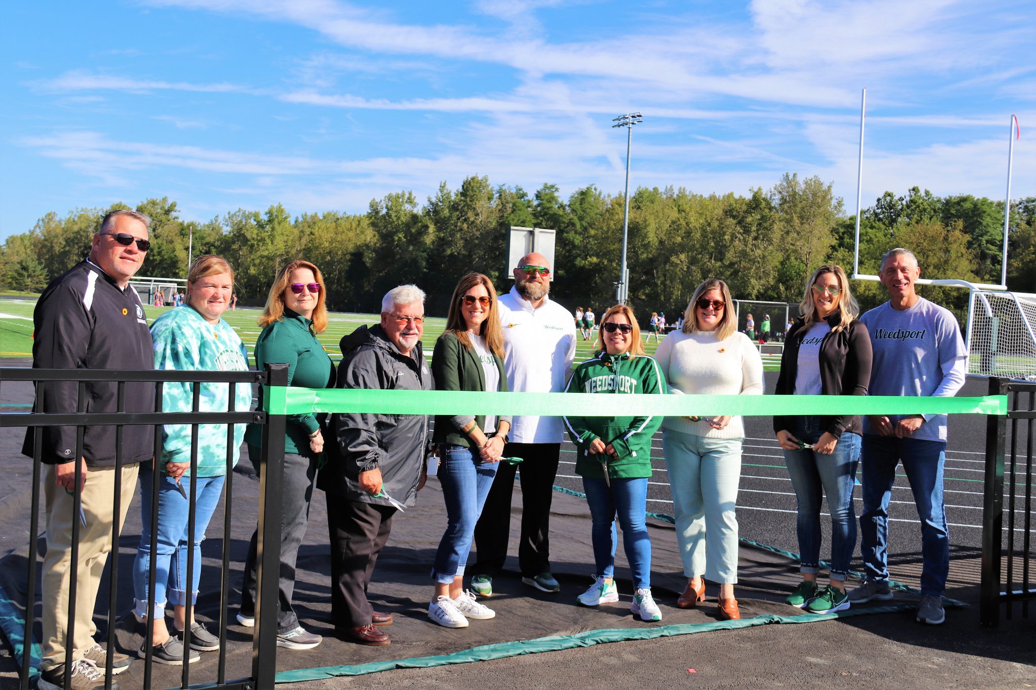 Weedsport CSD Celebrates the Opening of New Turf/Track Facility